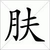 汉字 肤
