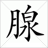 汉字 腺